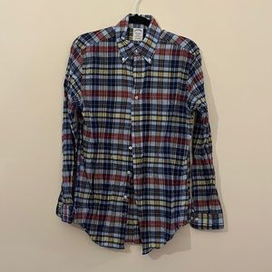 Brooks Brothers plaid button down shirt